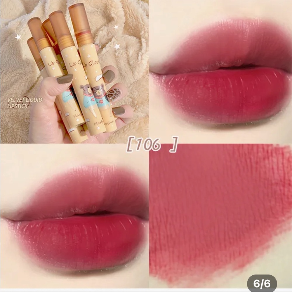 Cute Bear Matte Lipstick💄6💄 - Picture 2 of 3